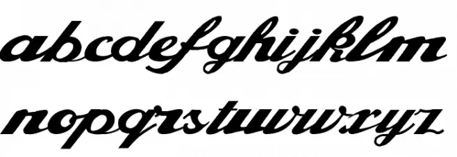 Alfaowner Script Bold Italic Fuentes MINÚSCULAS