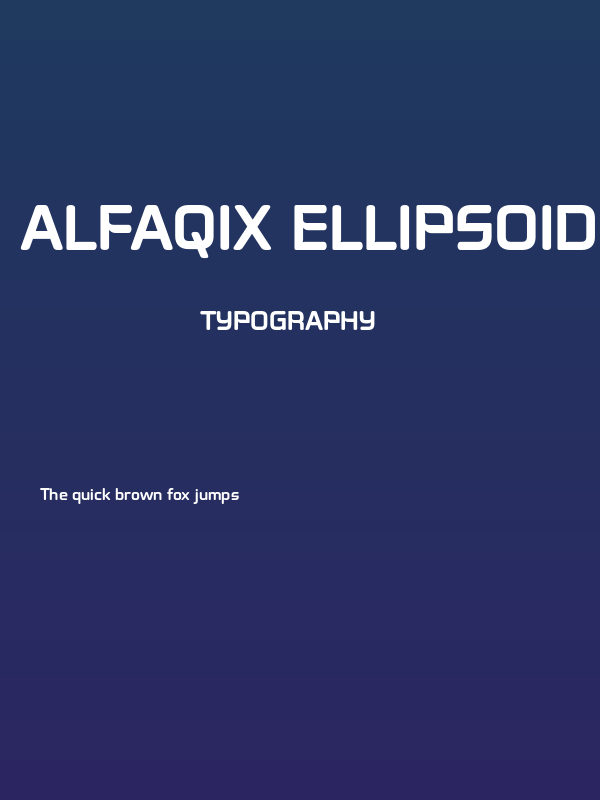 Alfaqix Ellipsoid Semi Bold Poster