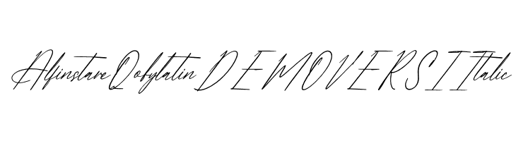 Alfinstare Qobylatin DEMO VERSI Italic  تنزيل الخطوط