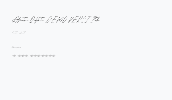 Alfinstare Qobylatin DEMO VERSI Italic Business Card