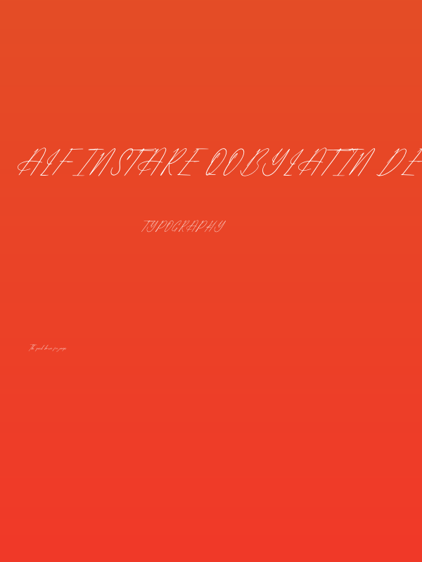 Alfinstare Qobylatin DEMO VERSI Italic Poster