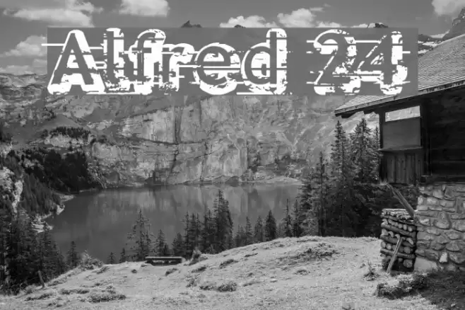 Alfred 24 Font examples