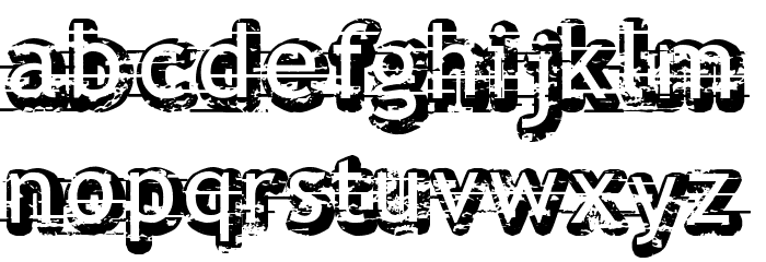 Alfred 24 Font LOWERCASE