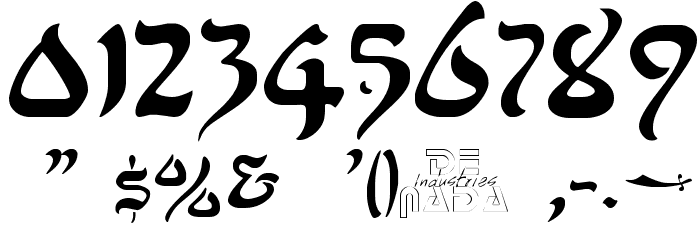 AlfredDrake Font OTHER CHARS