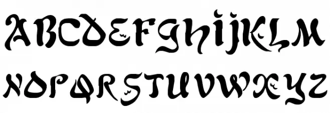 AlfredDrake Schriftart Groß