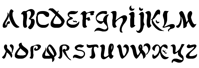 AlfredDrake Font LOWERCASE