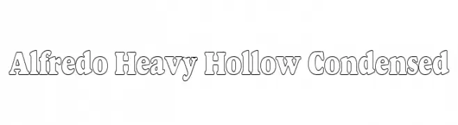 Alfredo Heavy Hollow Condensed  Descarca Fonturi Gratis