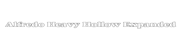 Alfredo Heavy Hollow Expanded  Fuentes Gratis Descargar