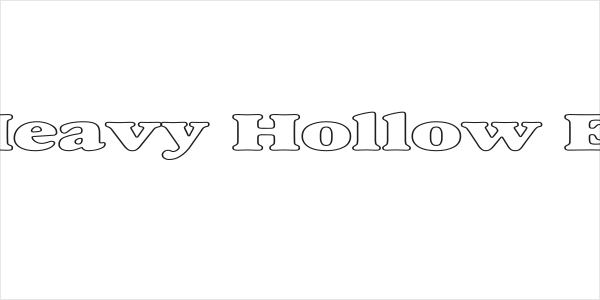 Alfredo Heavy Hollow Expanded Logo