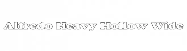 Alfredo Heavy Hollow Wide  Descarca Fonturi Gratis