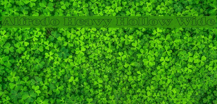 Alfredo Heavy Hollow Wide Font examples