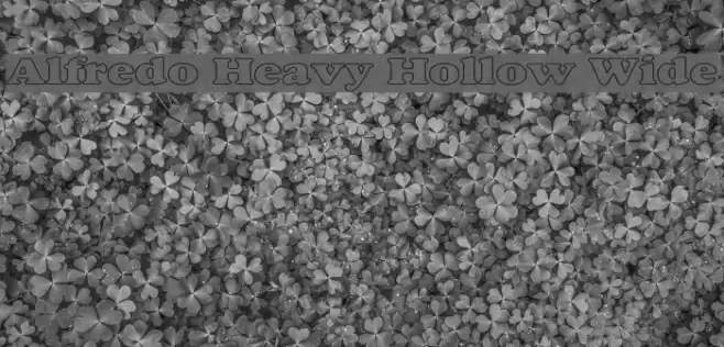 Alfredo Heavy Hollow Wide Font examples