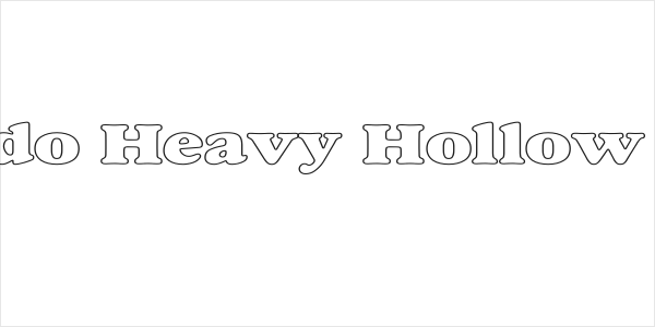 Alfredo Heavy Hollow Wide Logo