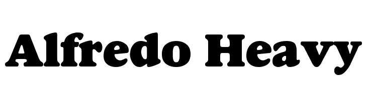 Alfredo Heavy Font