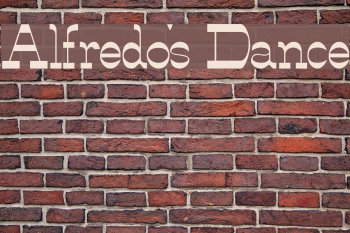 Alfredo's Dance Font examples