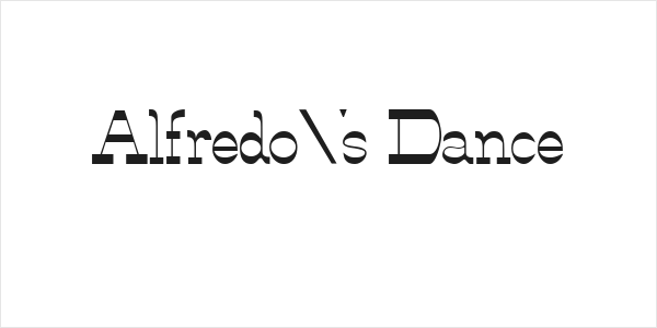 Alfredo's Dance Logo