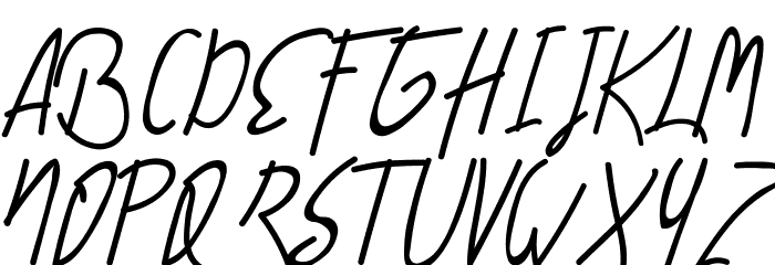 Alfrida Demo Signature Font OTHER CHARS