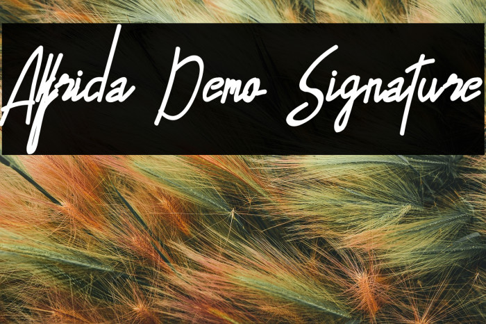 Alfrida Demo Signature Example 1