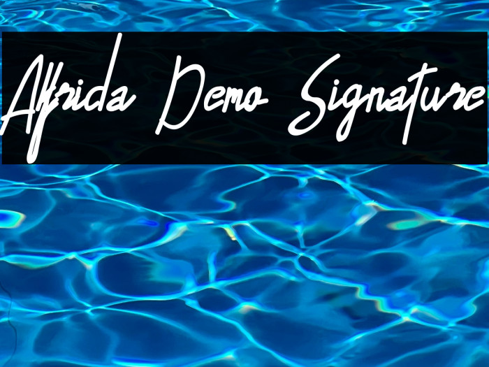 Alfrida Demo Signature Example 3