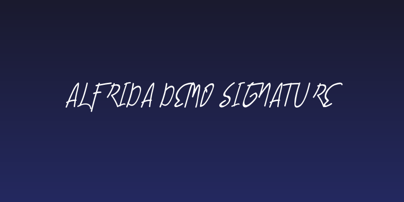 Alfrida Demo Signature Social Header