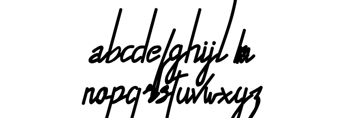 Alfrida Demo Signature Font LOWERCASE