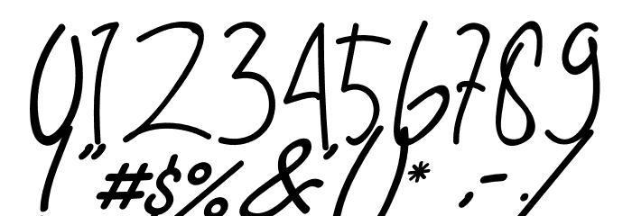 Alfrida Signature Font OTHER CHARS
