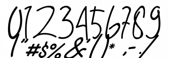 Alfrida Signature Font OTHER CHARS