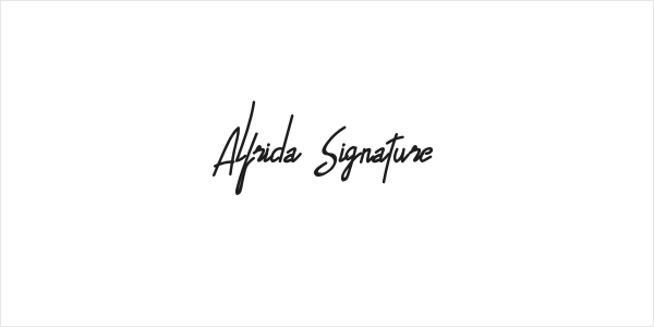 Alfrida Signature Logo
