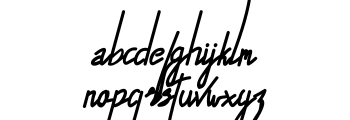 Alfrida Signature Font LOWERCASE
