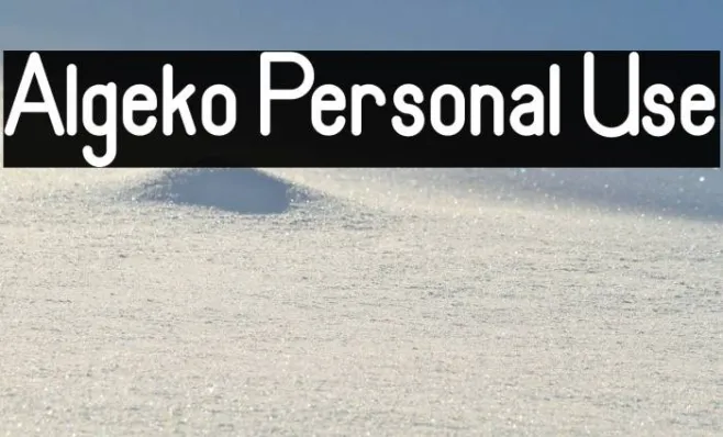 Algeko Personal Use Example 2