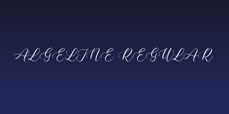 Algeline Regular Social Header