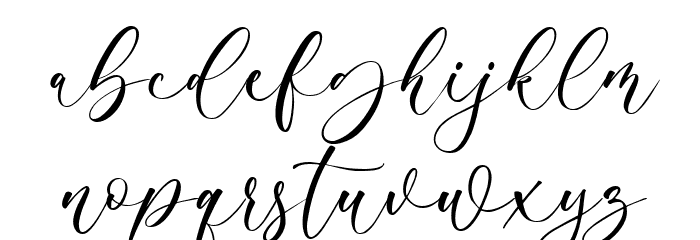 Algeline Regular Font LOWERCASE