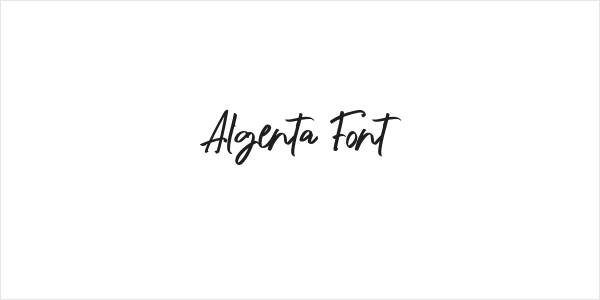 Algenta Font Logo