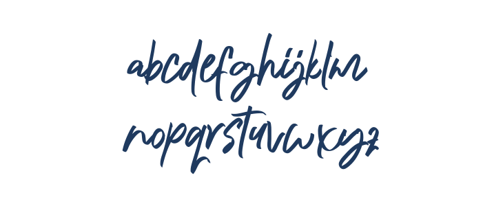 Algenta Font Lowercase