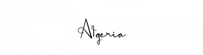 Algeria  Frei Schriftart Herunterladen