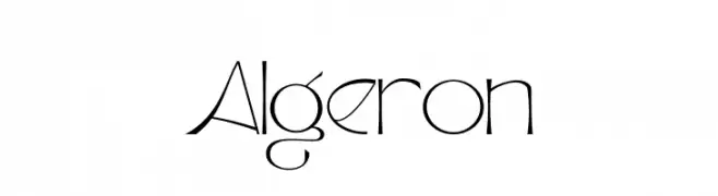 Algeron  Frei Schriftart Herunterladen