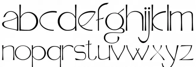 Algeron Шрифта строчной