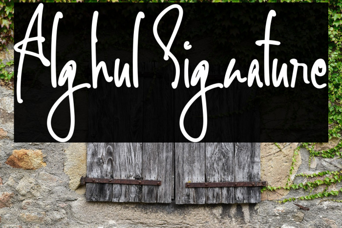 Alghul Signature Example 2