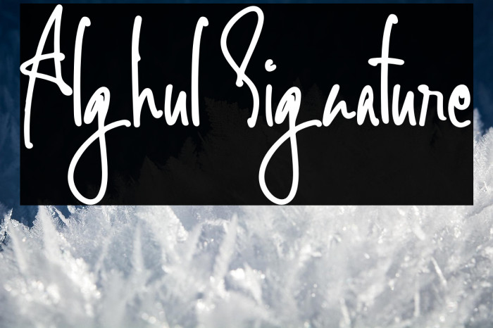 Alghul Signature Example 3