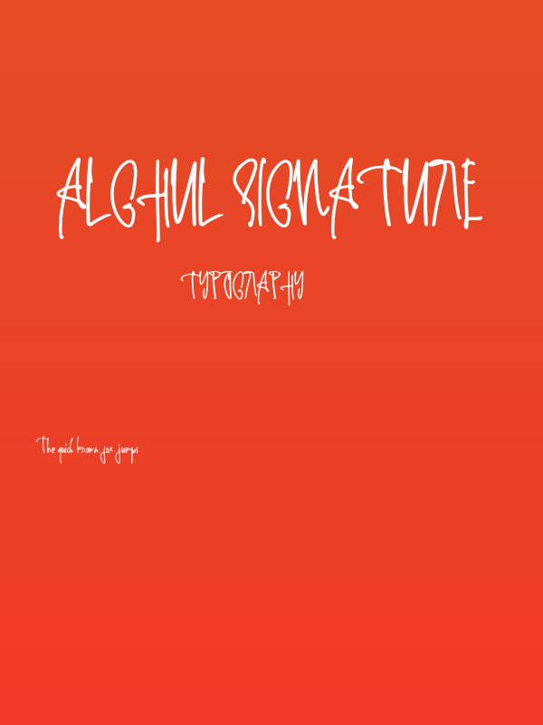 Alghul Signature Poster