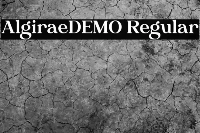 AlgiraeDEMO Regular Font examples