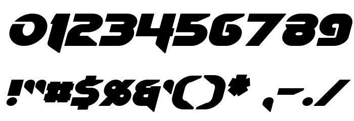 Algol Italic Font OTHER CHARS
