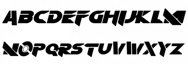 Algol Italic Font Litere mari