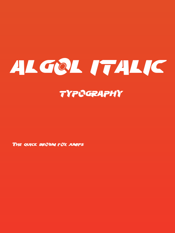 Algol Italic Poster