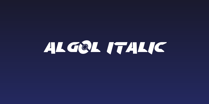 Algol Italic Social Header
