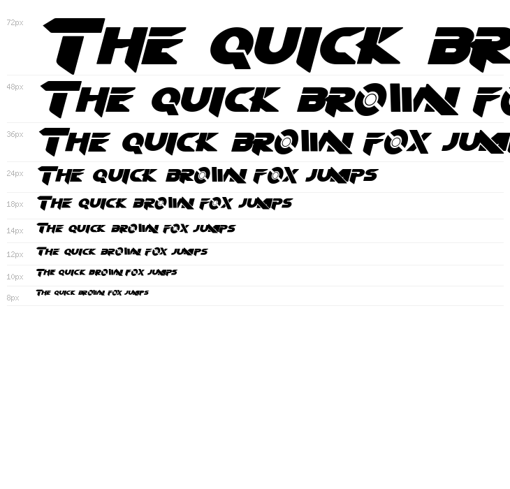 Algol Italic Waterfall