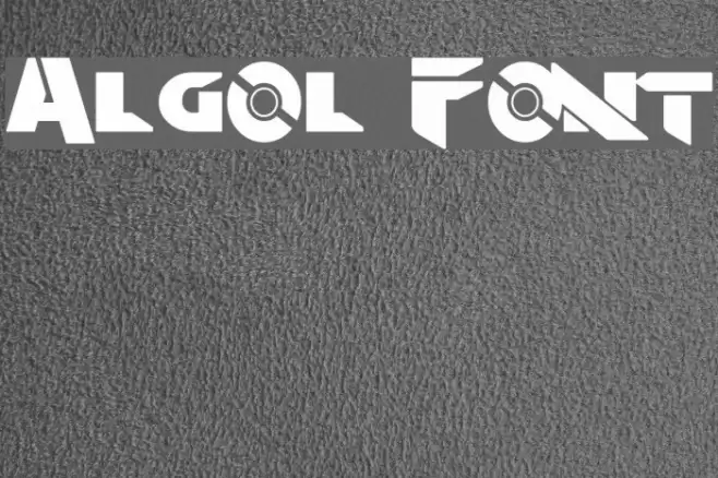Algol Font examples