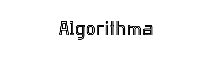 Algorithma 字体