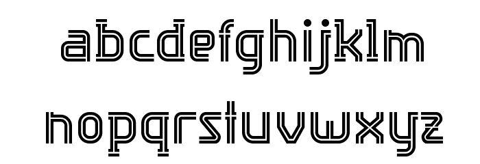 Algorithma Font LOWERCASE