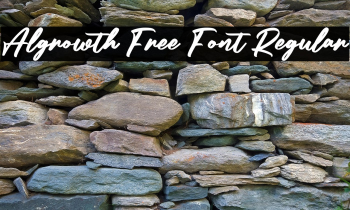 Algrowth Free Font Regular Example 1